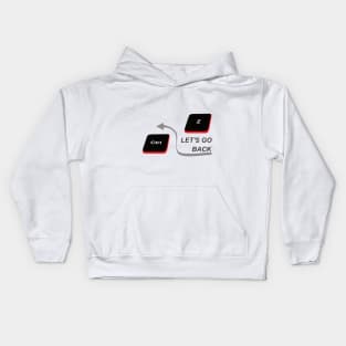 Shortcut keys to go back Kids Hoodie